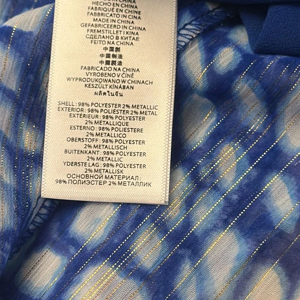 MICHAEL KORS SORRENTO tie dye handkerchief maxi dress
